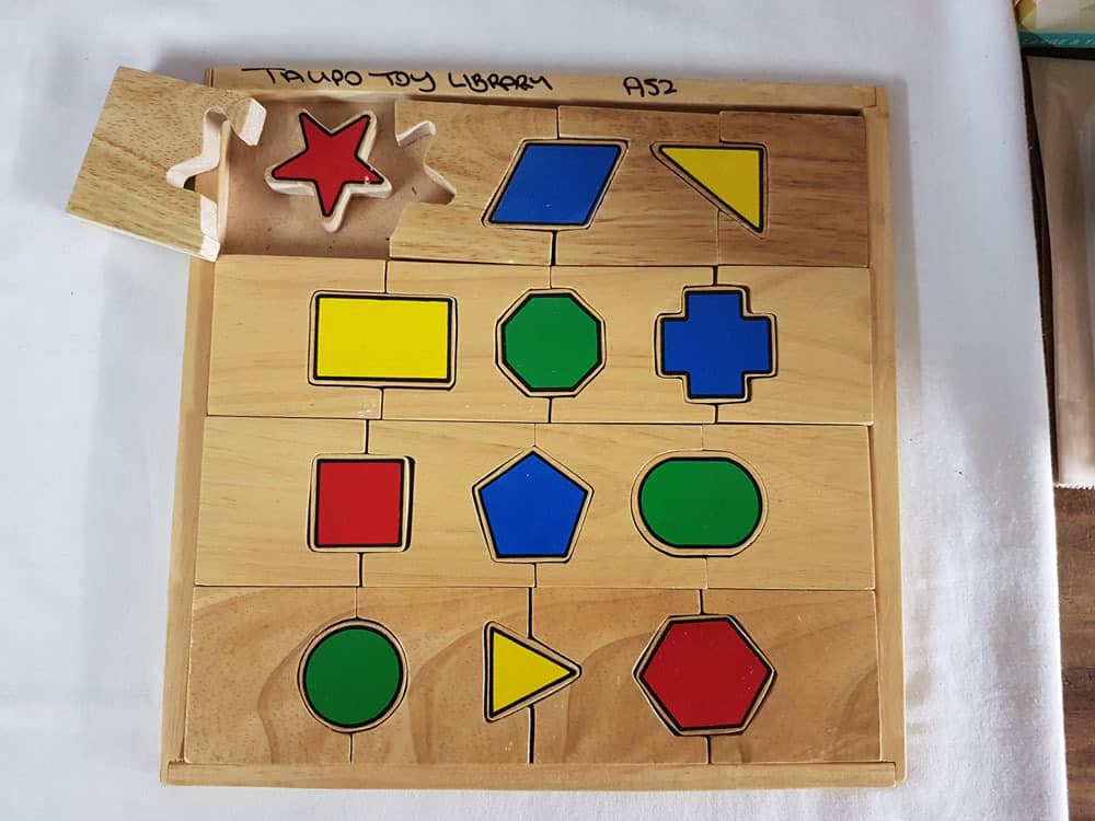 Geometric Insert Puzzle Board photo