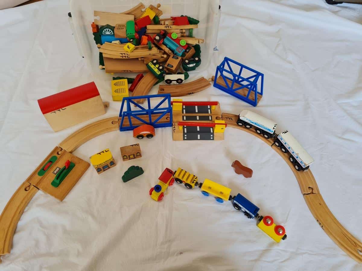 Wooden Train Set photo