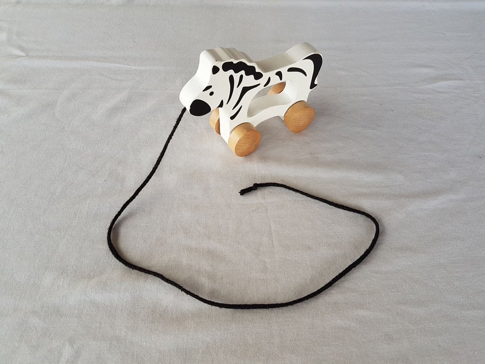 Wooden Pullalong Zebra photo