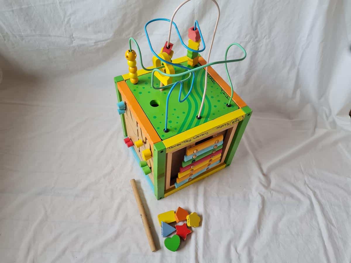 Wooden Activity Cube photo