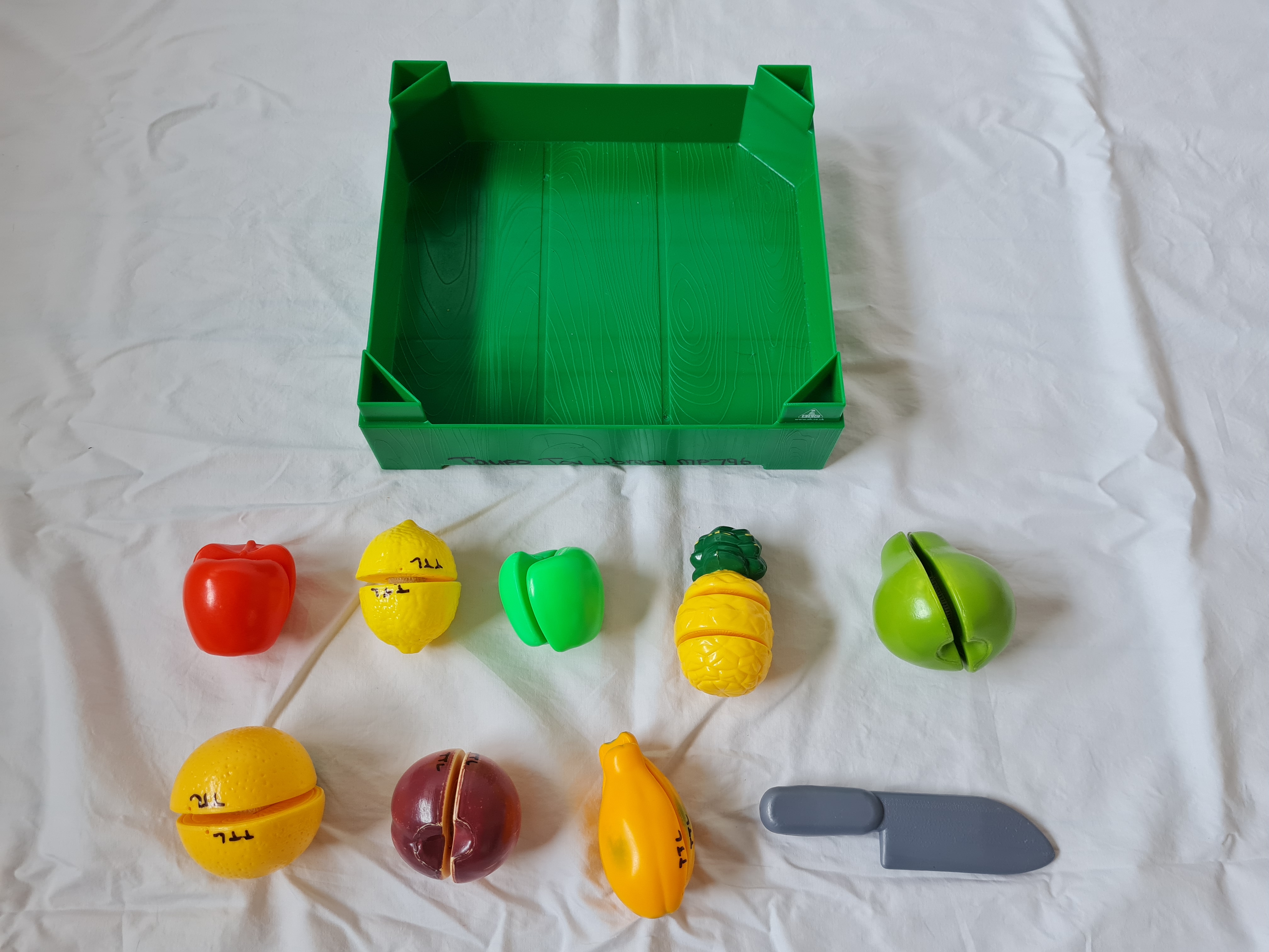 Crate of Cut & Play Food photo