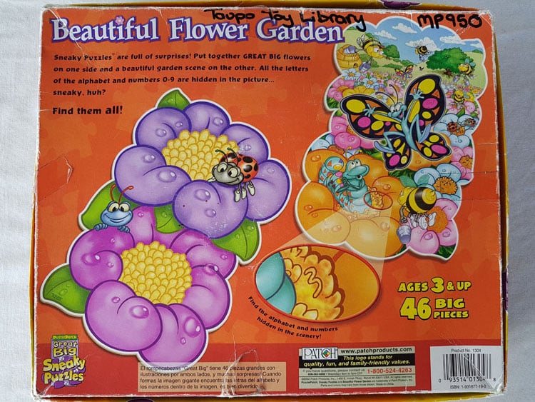 Beautiful Flower Garden - double sided Jigsaw puzzle - 46 pieces photo