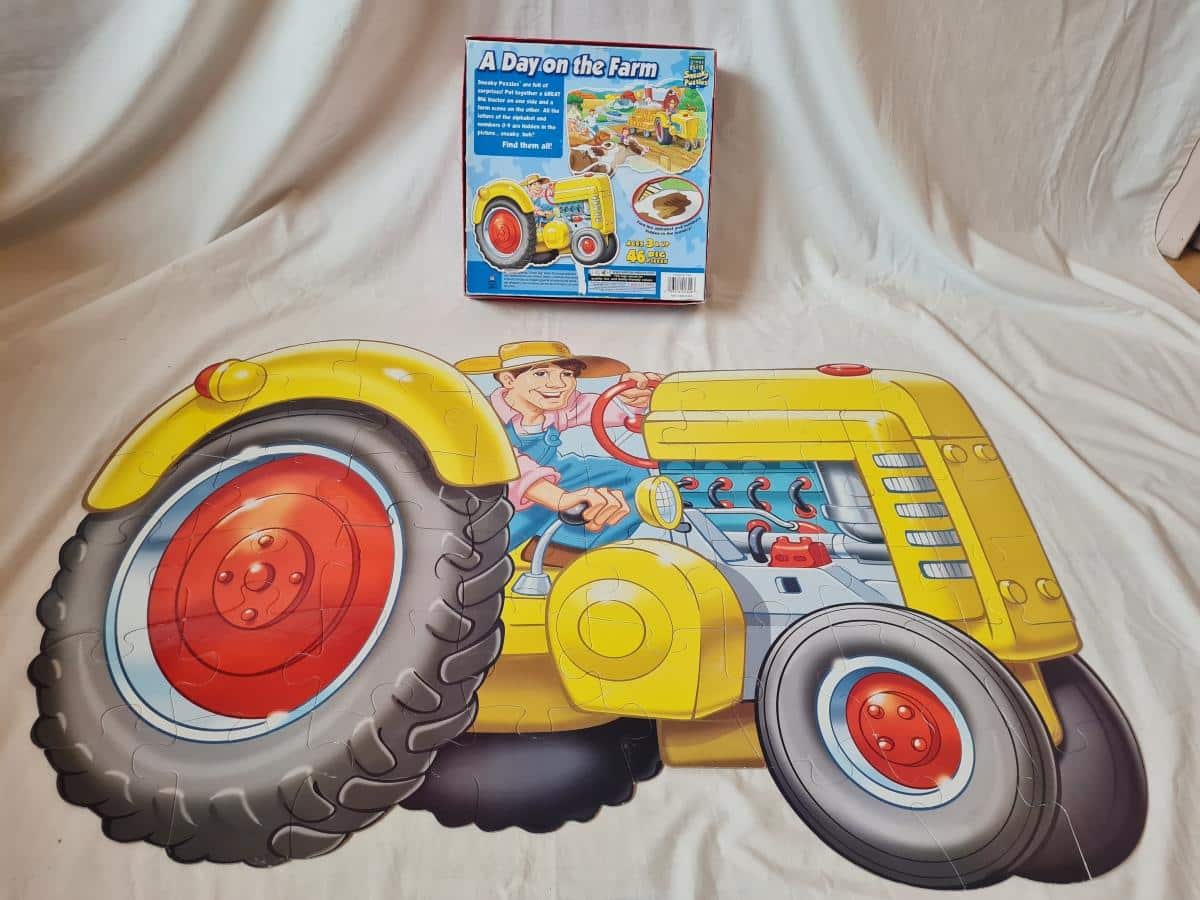 Double sided Tractor floor puzzle  (46 piece)