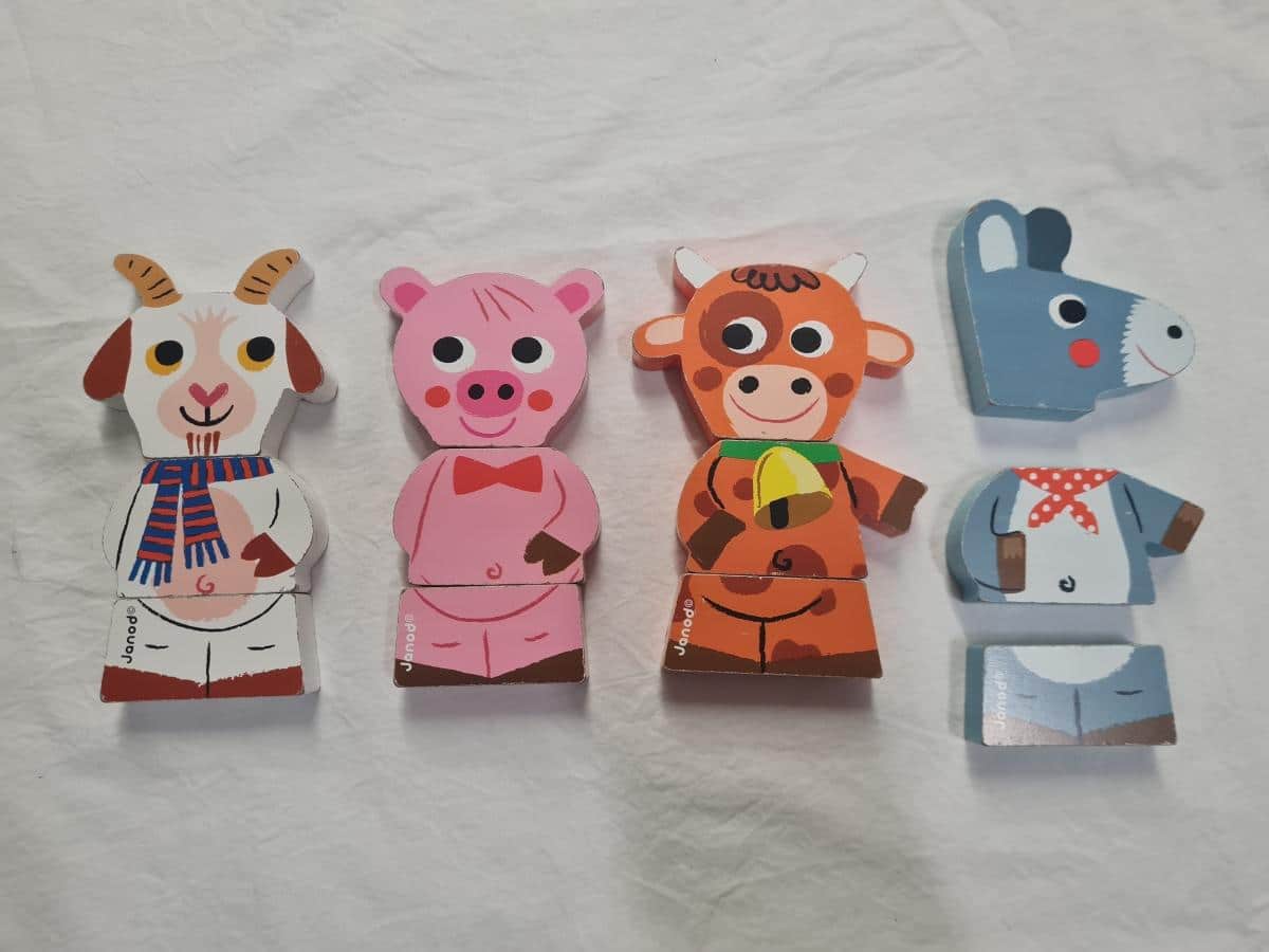 Janod Magnetic Match Up Farm Animals