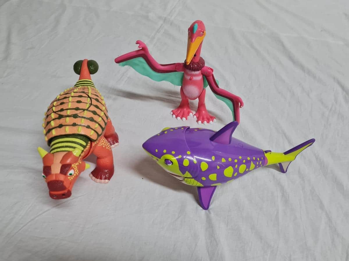 Inter Action Dinosaurs - Cretoxyrhina, Pterosaur, Ankylosaurus