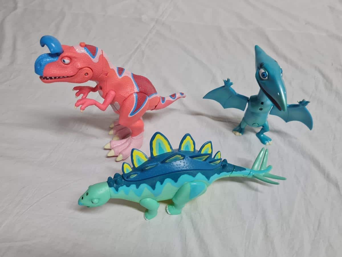 Inter Action Dinosaurs - Stegosaurus, Cryolophosaurus, Pterodactyl