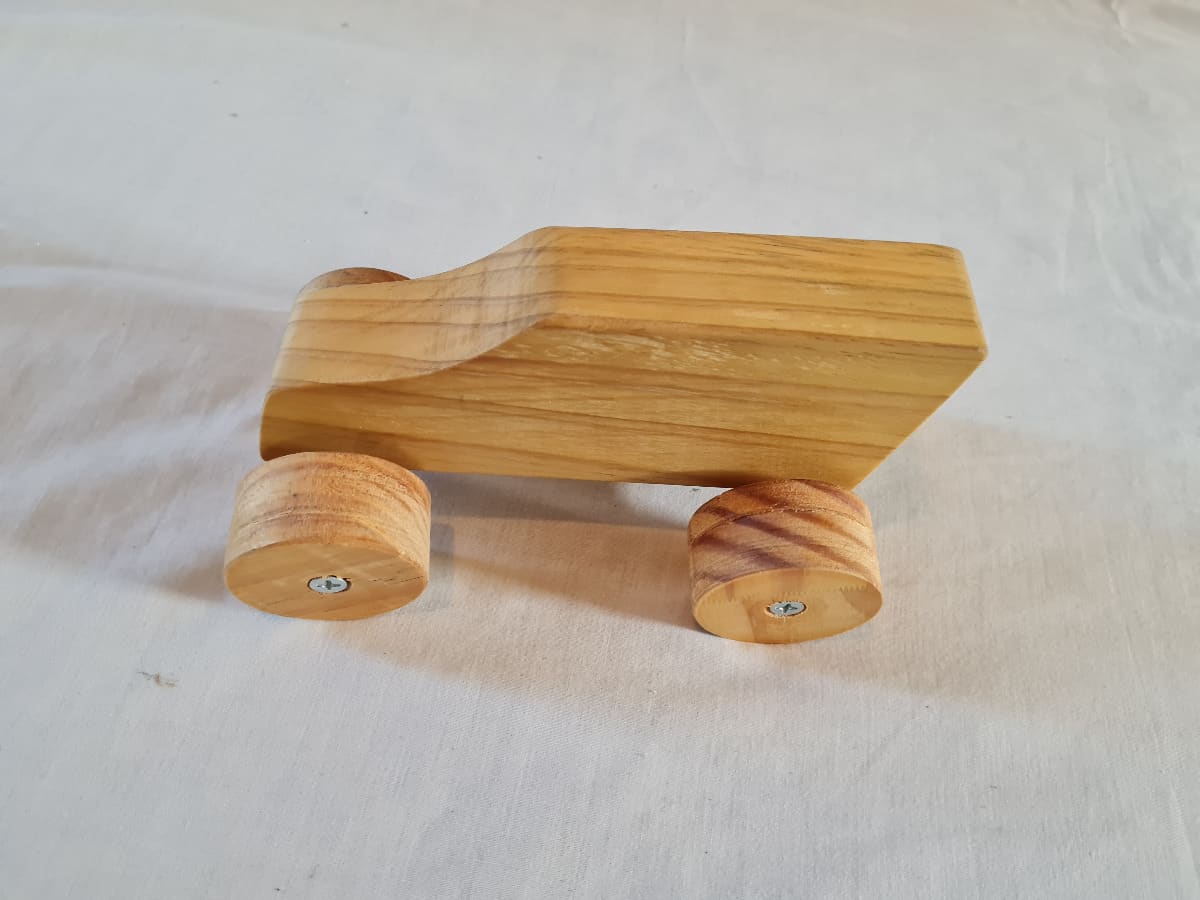 Solid wooden car